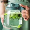 Large Capacity Glass Kettle High Temperature Resistance Water Bottle Household Transparent Teapot Coffee Jug Drinking Utensil