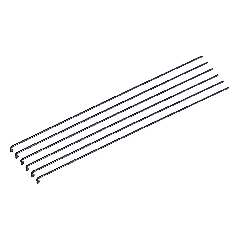 Набор 36 шт. Стальные спицы для горного велосипеда с ниппелями, черные, 261 мм
