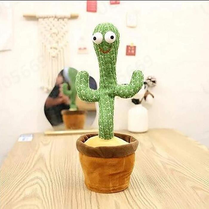Jouet en Peluche - Cactus - 120 Chansons - Enregistrement - Apprentissage - Lumière