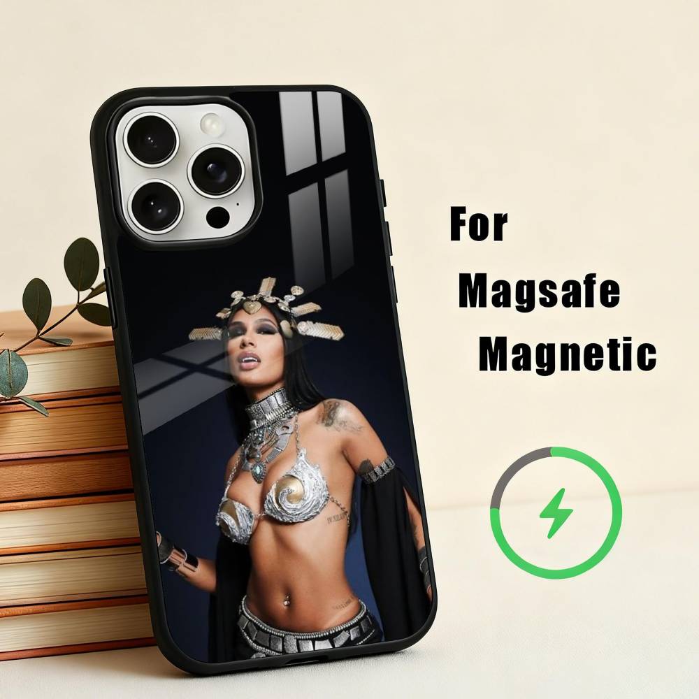 Чехол для телефона A-A-AaliyahS H-hip pop для iPhone 17, 16, 15, 14, 13, 12, 11 Plus, Pro Max Магнитный для Magsafe Беспроводная зарядка