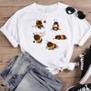 Funny Clothing Cute Fashion Summer O-neck Print Bee Shirt Female Graphic Top Short Sleeve Cartoon Casual Unique Tee T-Shirt Unisex