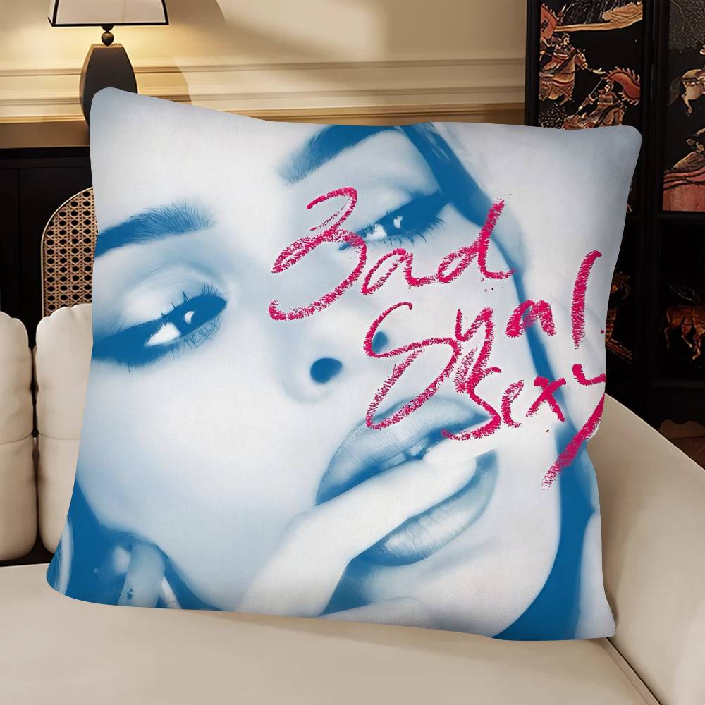 Singer BBad GGyal Pillow Case Fashion Square Pillowcase Bedroom Sofa Room Ins Decoration Leisure