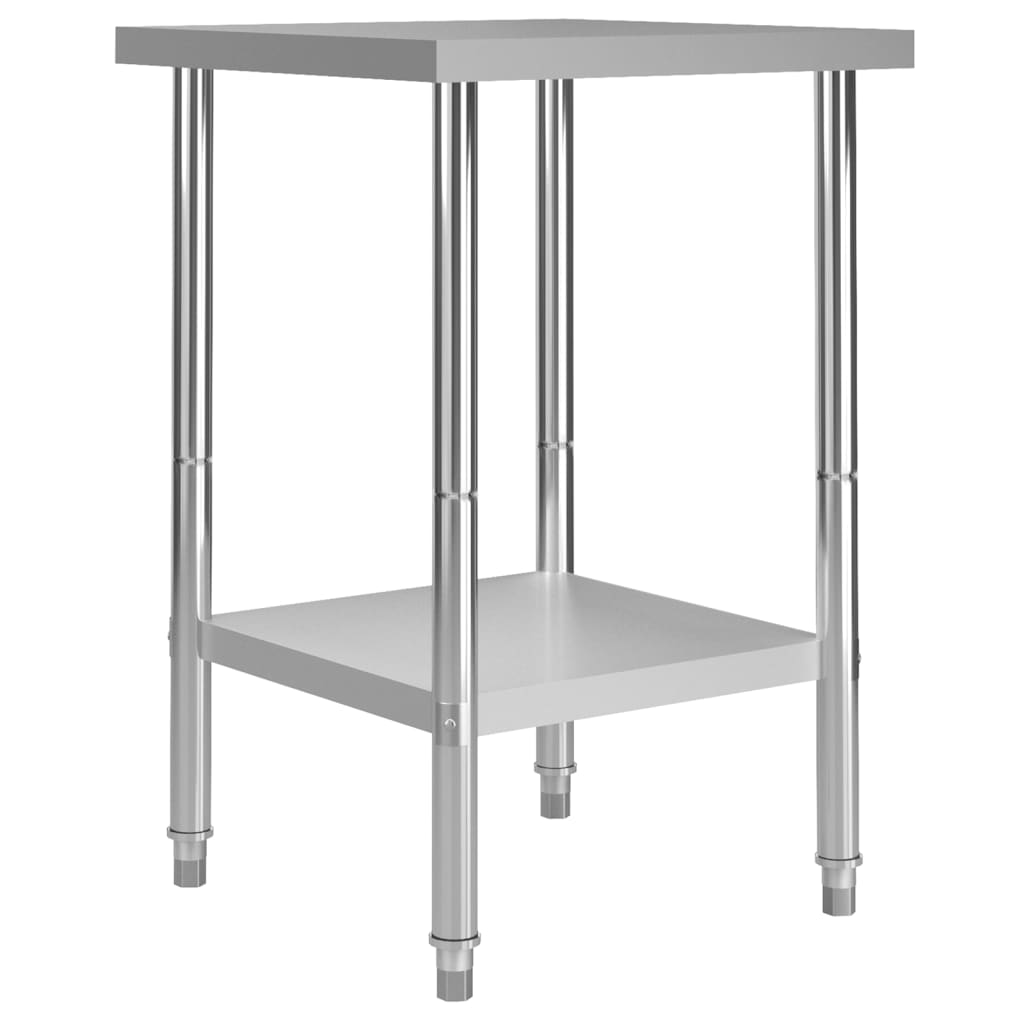 Stainless Steel Kitchen Work Table 60 x 60 x 85 cm