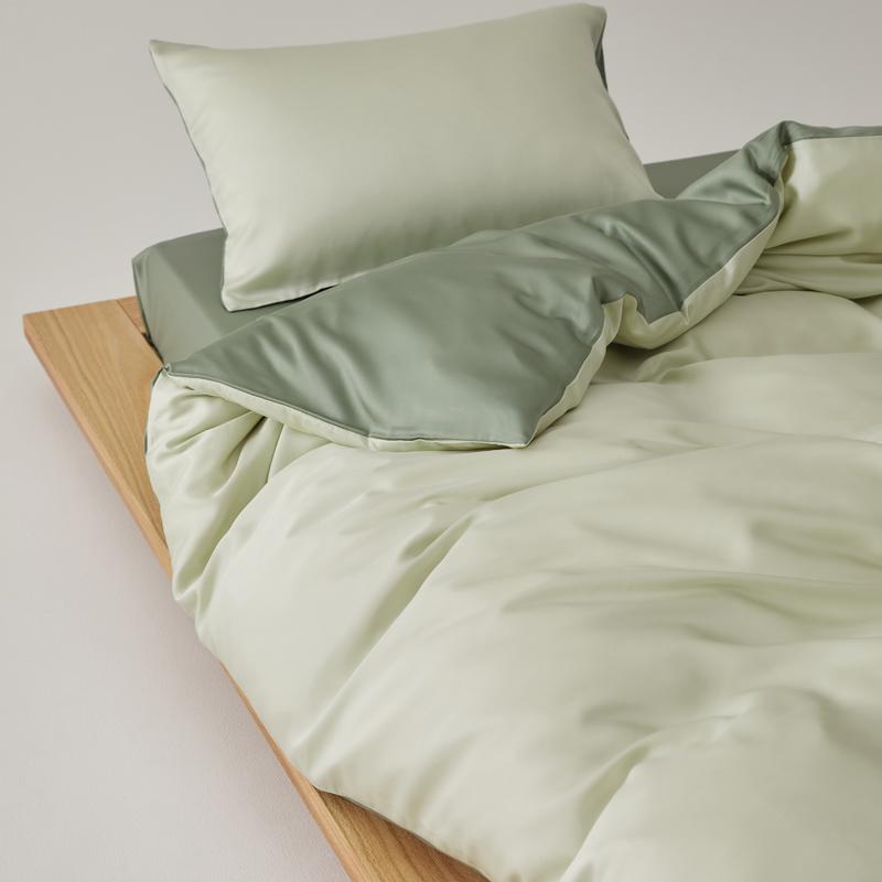 Простой комплект постельного белья из 100% лиоцелла с простынями, однотонный, мягкий, приятный для кожи, для кровати размера Queen, King, пододеяльник из натурального растительного волокна