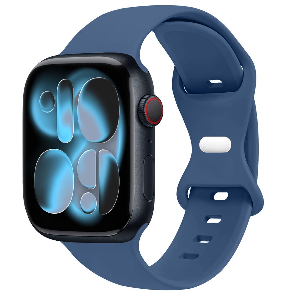 Спортивный силиконовый ремешок для Apple Watch Bands 40мм 44мм 46мм 45мм 41мм 49 42мм Correa Браслет iWatch серия 10 11 9 8 7 ultra 3 SE