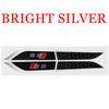 2pcs Car Styling Side Fender Wing Logo Badge Decoration Sticker Auto Modified Accessories For A ABT S5 RS5 SLINE TT A4 A5 A6