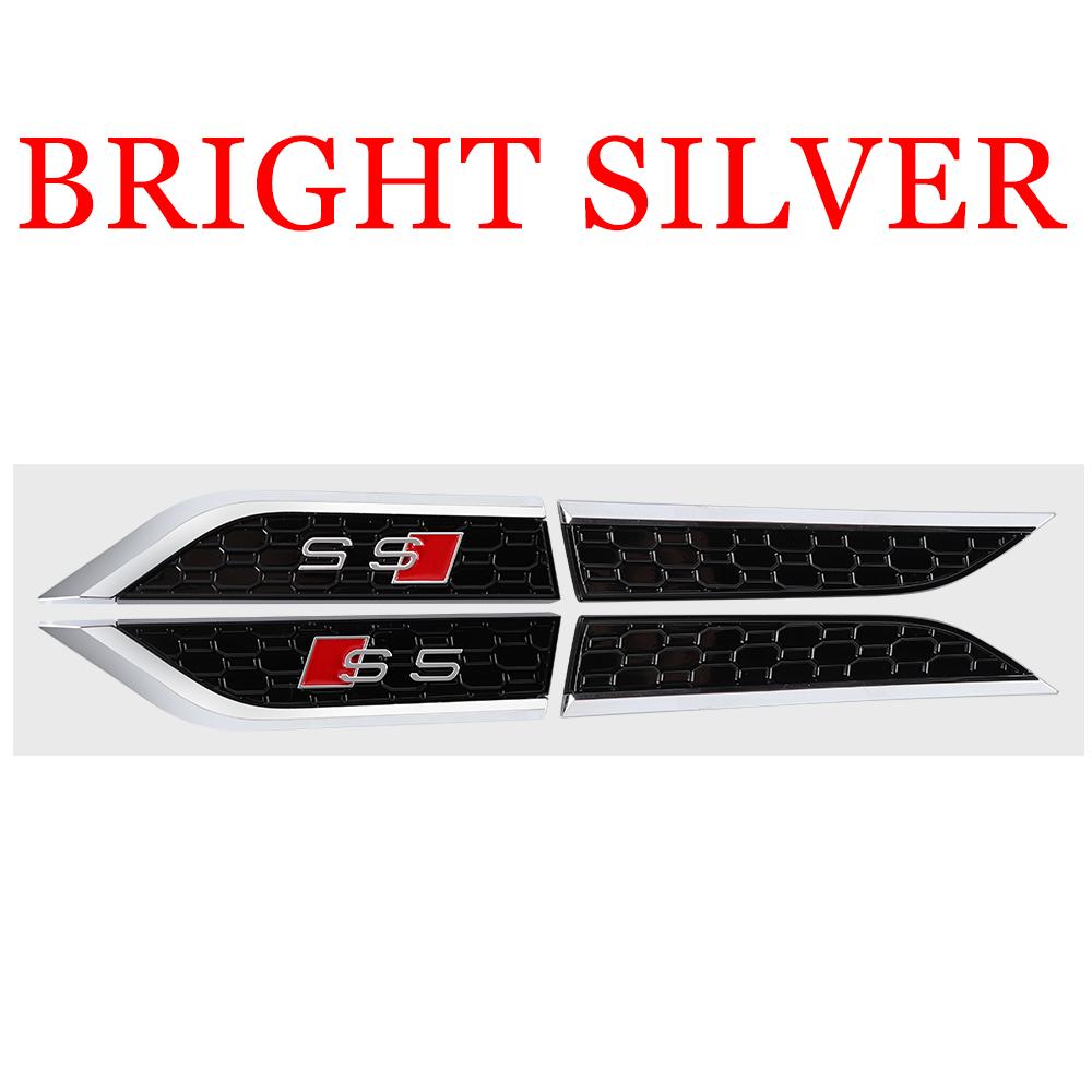 2026 2pcs 3D ABS For 4HGUE S5 SLINE ABT RS5 Badge Decoration Decal Car Fender Side Wing Emblem Stickers Auto Modification Accessories