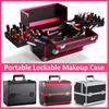 Professional Portable Cosmetic Box Large Capacity Suitcases for Cosmetics Women Travel Makeup Bags Box Manicure Cosmetology Case