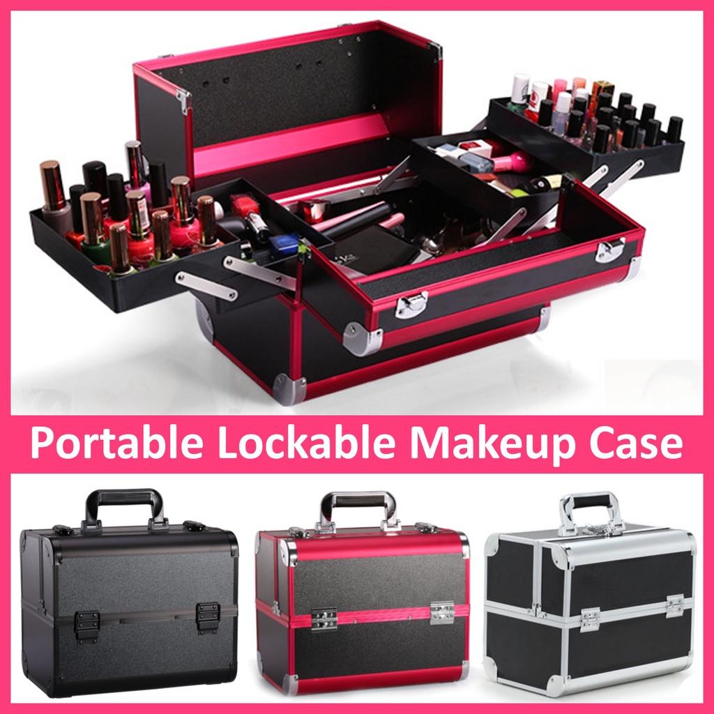 Professional Large Capacity Suitcases Portable Cosmetic Box for Cosmetics Women Travel Makeup Bags Box Manicure Cosmetology Case