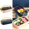 Съемный контейнер для хранения продуктов, пригодный для микроволновой печи, кухонная коробка для хранения, термоизолированный ланч-бокс, школа