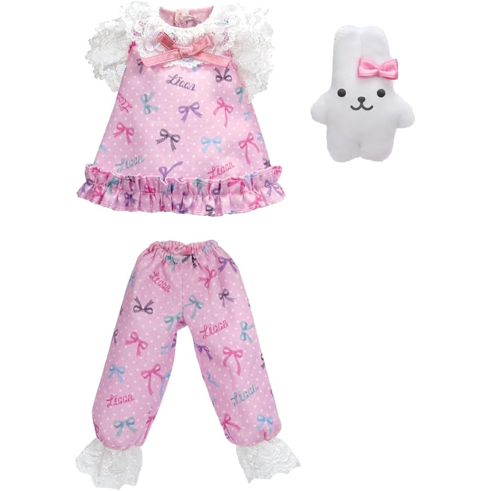 Takara Tomy Licca-chan Dress LW-05 Pajamas Outfit for Dress-Up Play Toy for Ages 3 and Up
