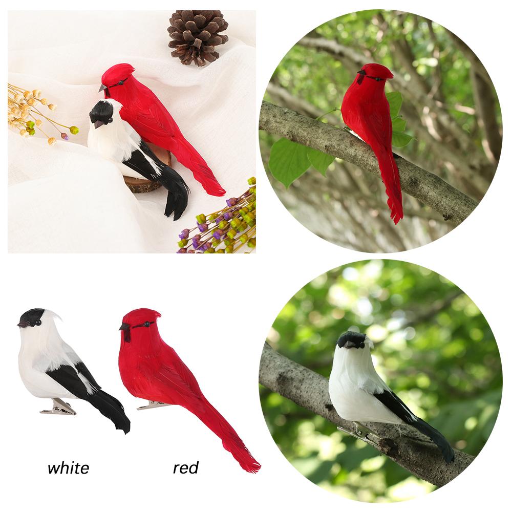 Vivid Garden Ornament Home Decor Real Feathers Bird Model Artificial Animal Simulation Parrot