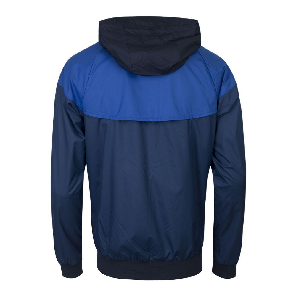 Мужские куртки Nike WINDRUNNER Мужские Сине-Черные С капюшоном (Несъемный) Умеренный