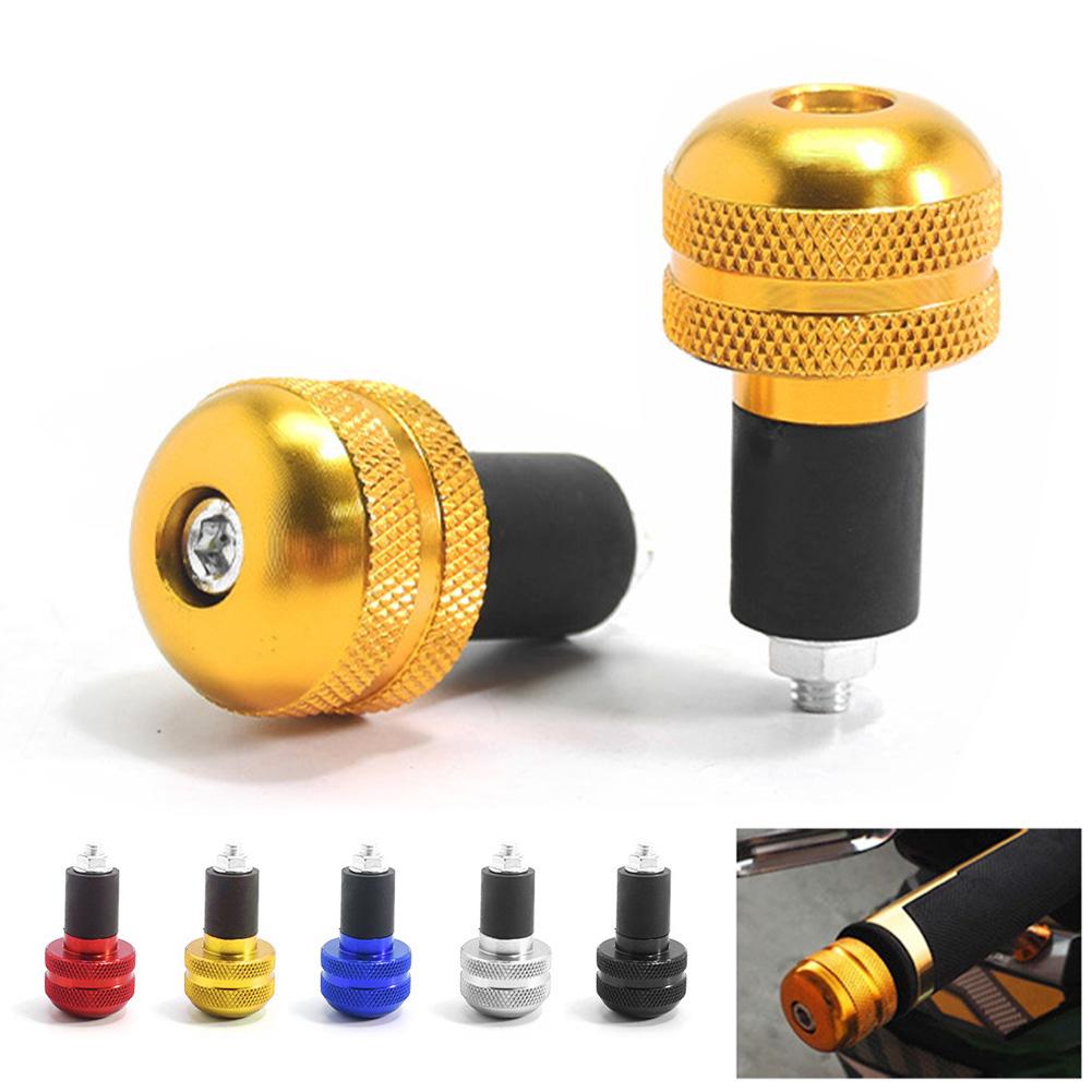 2 шт. 7/8 "22 мм мотоциклетный алюминиевый руль, сбалансированная вилка, слайдер, конец ручки, весовые ручки, крышка для Honda Suzuki