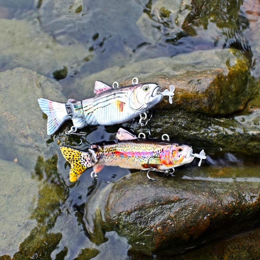 Электрические рыболовные приманки 3,5 дюйма, перезаряжаемые через USB светодиодные приманки, приманки для плавания, роботизированные приманки, рыболовные снасти, реалистичная рыба