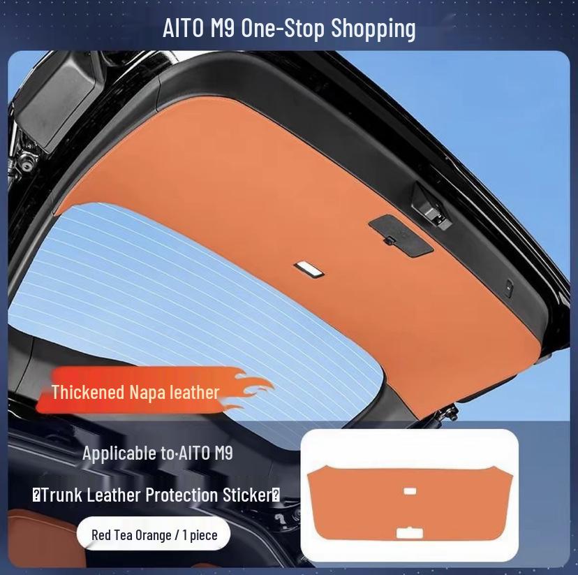 Защитный коврик для багажника AITO M7/M8/M9: Защитная и декоративная наклейка на заднюю дверь и в салон