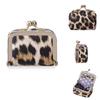 PU Leather Leather Jewelry Bag Square Small Item Bag Portable Kiss Lock Coin Purse  Earrings