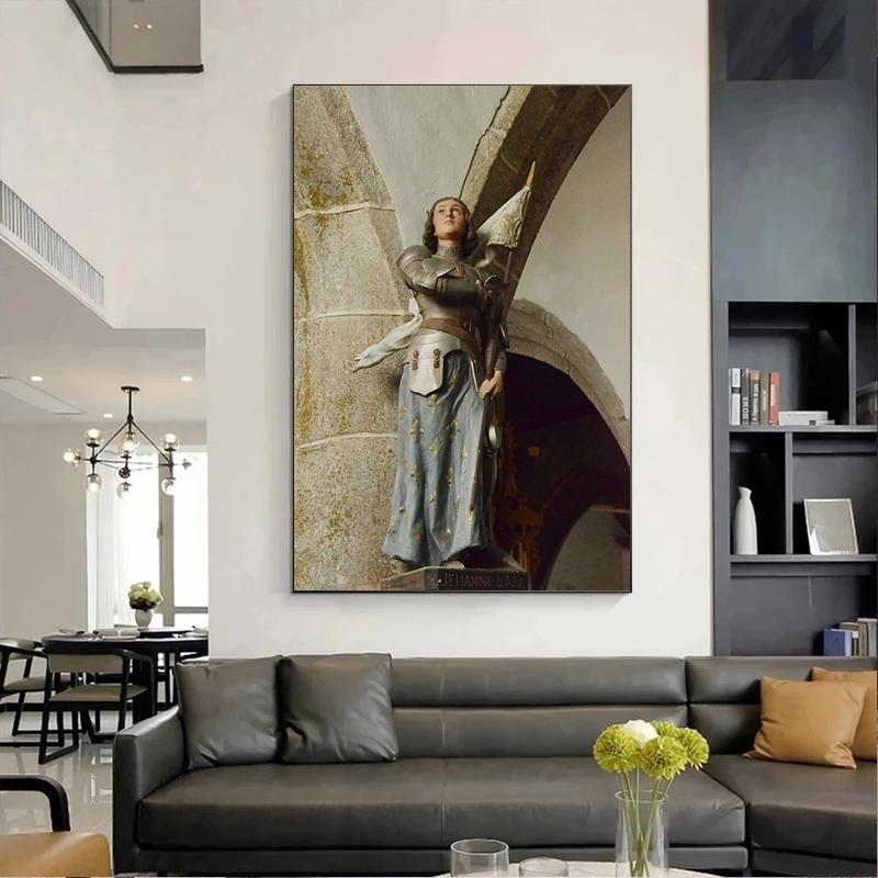 Святая Жанна д'Арк Джона Эверетта Милле, репродукция плаката, холст, картина маслом, винтажное произведение искусства, настенные художественные фотографии, домашний декор