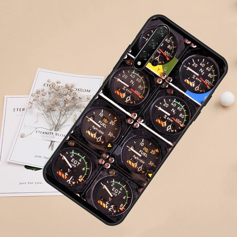 Flight Instruments For Huawei Nova 5T 9 10 SE 7i 8i 11i 12i Y60 Y61 Y70 Y72 Y73 Y90 Y91 P20 P30 P40 Lite Case