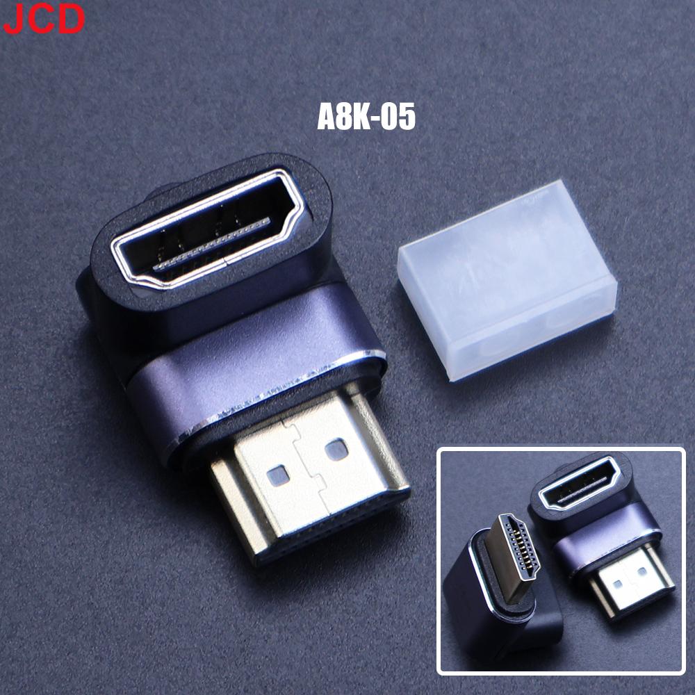 Совместимый с HDMI адаптер 90 270 градусов Прямоугольный конвертер «папа-мама» 8K HD Разъем Mini / Micro HDMI-совместимый удлинитель
