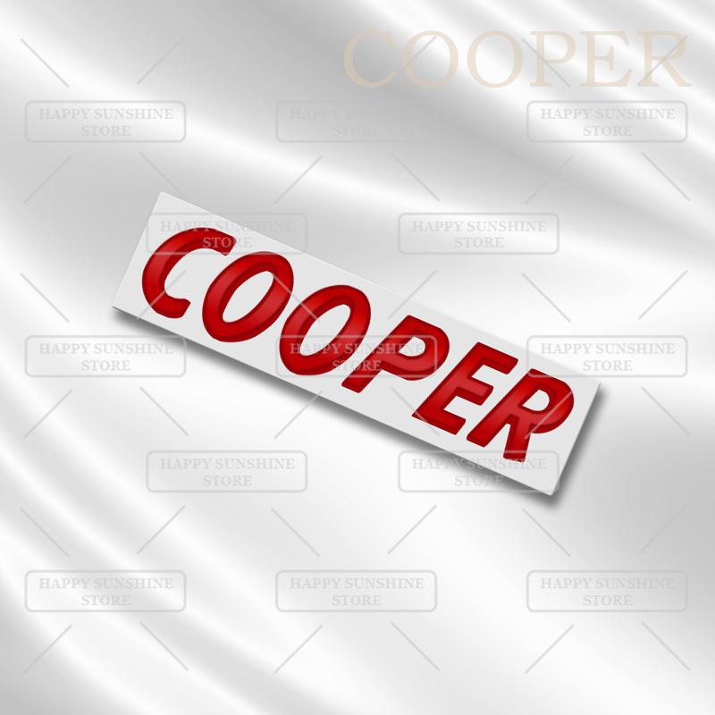3D Металлическая Наклейка на Заднюю Дверь Багажника Cooper S D Эмблема Черными Буквами Аксессуар Декорации Кузова Автомобиля Для MINI T36 JCW
