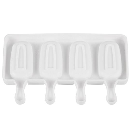 Форма для мороженого, 4 полости, пищевой класс, легкосъемная антипригарная форма, не содержит BPA, DIY многоразовая летняя машина для изготовления леденцов