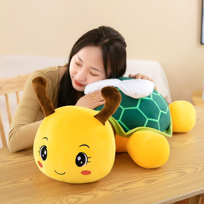 Cute Turtle Honey Doll Plush Toys Children's Sleeping Comfort Pillow Claw Machine Activity Gift Bee Ornaments