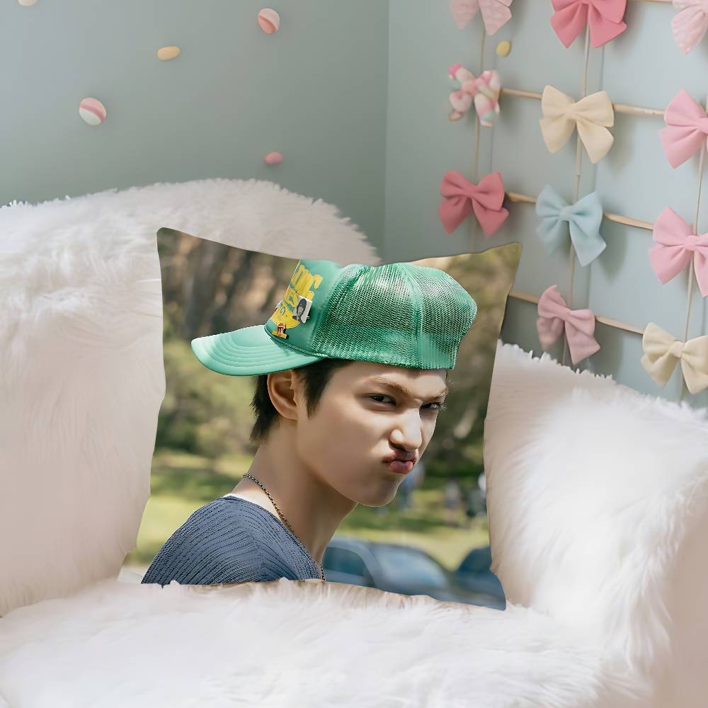 CORTIS KEONHO Case Plush Fabric Soft Pillowcase Double Sided Print Cushion Cover Household Gifts