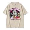 2025 Summer Funny Certified Cute Cat Lover Meme Tee Shirt Unisex Women  Aesthetic Short Sleeve 100 Pure Cotton Printed Tshirt