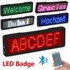 Bluetooth LED Digital Badge Insignia DIY Programmable Led Sign Scrolling Message Board Rechargeable Mini LED Display Name Tag