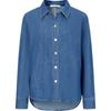 Женская джинсовая рубашка JUZUI H-силуэта, 100% хлопок