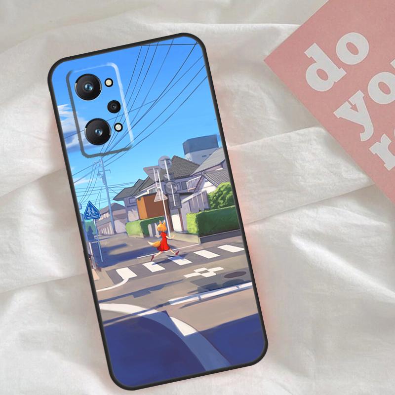 Чехол для телефона Realme C75 C63 C61 C65 C67 C55 C51 C53 C35 C71 15 11 12 13 14 Pro Plus GT6 GT7 Pro с принтом Манга Аниме Уличный стиль