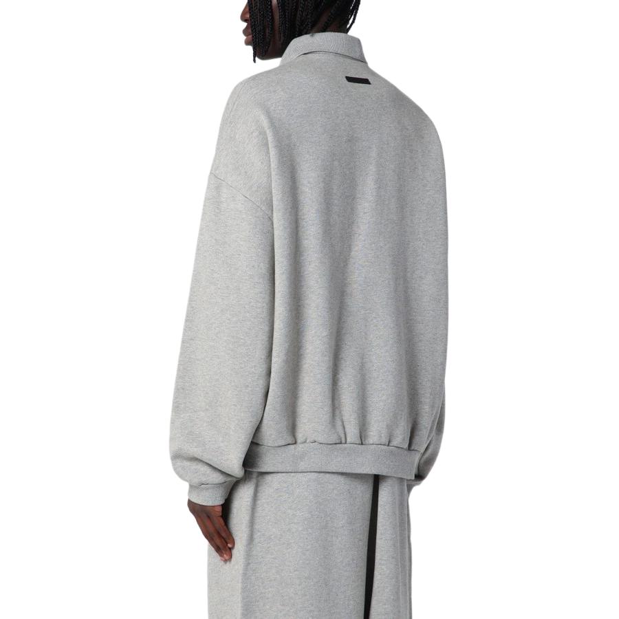 Fear of God Essentials Флисовое поло Темно-серый Мужские топы Серый 192BT244391F