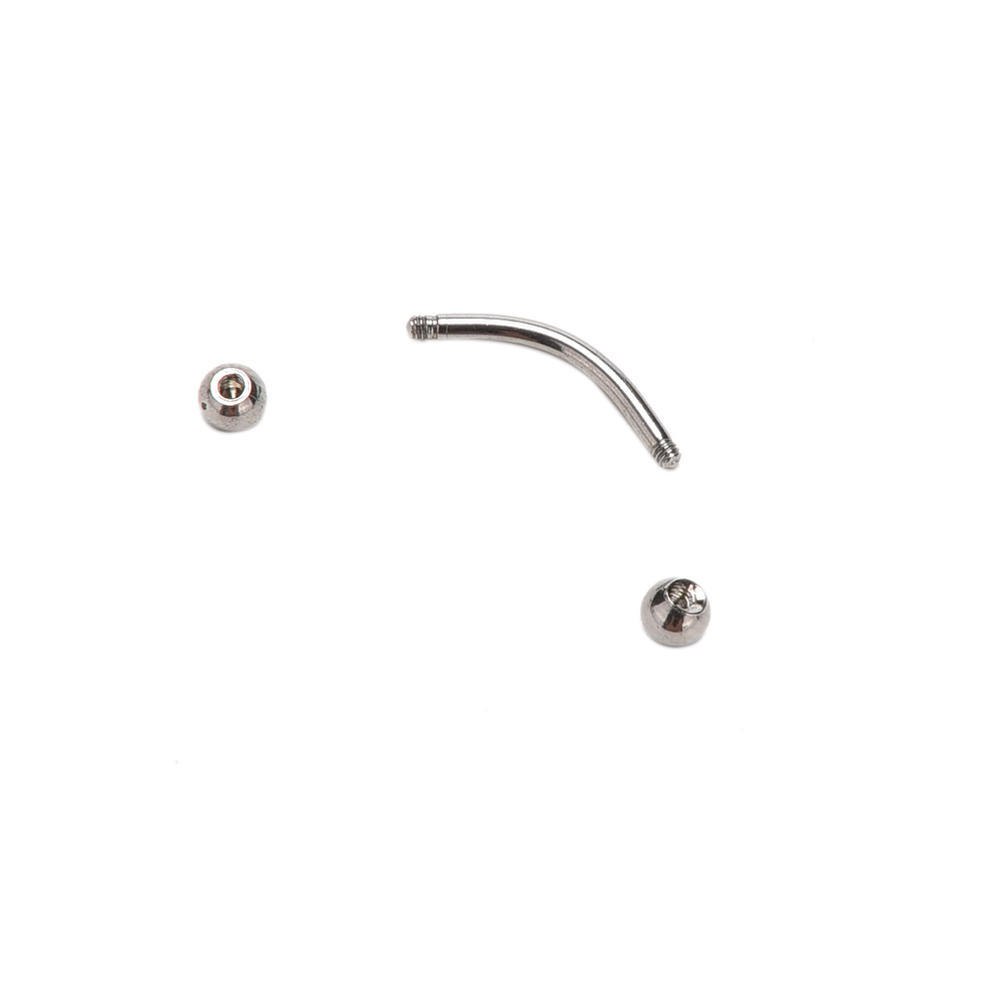 Изогнутая штанга из нержавеющей стали, кольцо для бровей, пирсинг для бровей, украшения для тела