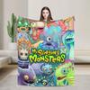 Теплое одеяло для кемпинга My Singing Monsters Постельное белье Пледы Фланелевое покрывало для дивана, кресла, дивана-кровати с рисунком Чехол для дивана-кровати