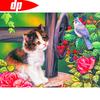 5D DIY Алмазная картина Полный круглый животное Кошка Вышивка Продажа Картина Горный хрусталь Алмазный домашний декор
