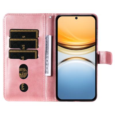 Чехол для vivo Y300 Pro 5G, кошелек на молнии, текстура телячьей кожи, чехол для телефона из ПУ-кожи