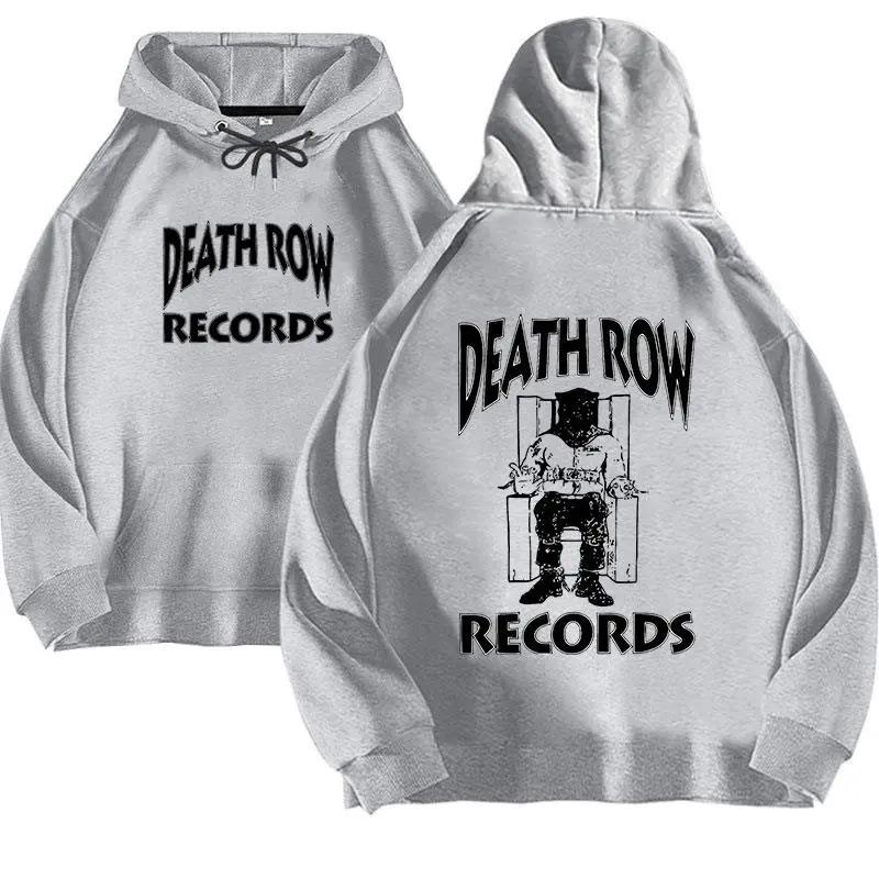 Мужские и женские худи Death Row Records, толстовка большого размера с принтом, хип-хоп топы, модный анимационный повседневный спортивный стиль Casual