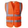 Hi Vis VIZ Excutive Vest High Visibility Reflective Mesh Vest Multi-pocket Safety Vest With Reflective Stripes Mens Summer Vest