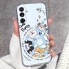 Прозрачные чехлы для телефона для Samsung M36 M35 M34 M33 M32 M31 M30 M80s M60s M62 M56 M54 M53 M51 Чехол из мягкого ТПУ с рисунком счастливой лягушки для Samsung