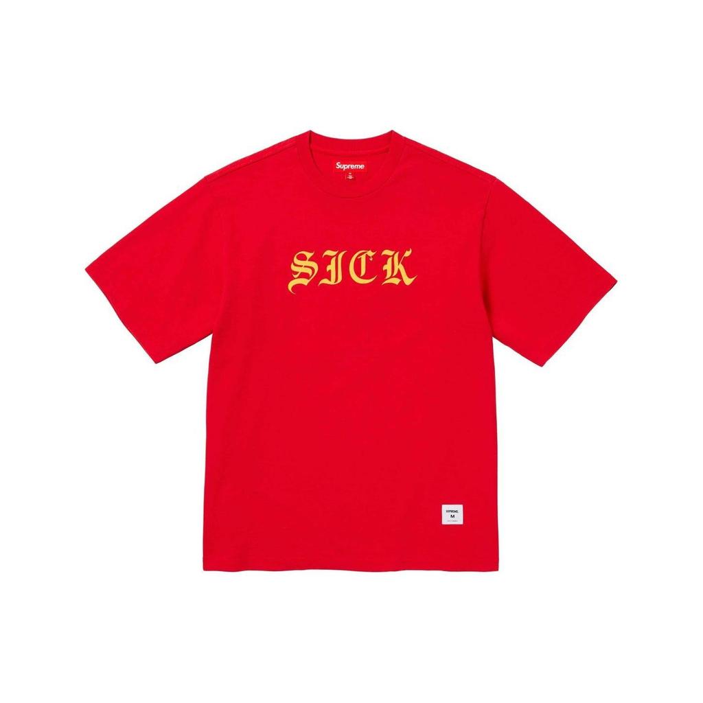 Supreme Крутая футболка с коротким рукавом 'Белый Красный' Мужская SUP-SS24-045