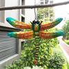 Indoor&Outdoor Handmade Craft Metal Wall Hanging Ornaments Sculptures Dragonfly Decorations