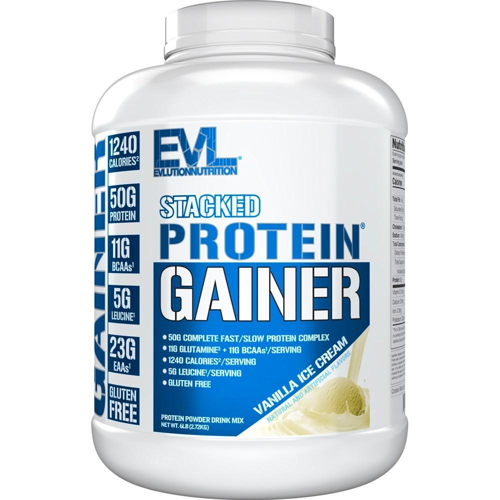 Evlution Nutrition Stacked Protein Gainer Вкус Ванильное Мороженое 1 шт 2,72 кг Состав: может быть изменено по | 1 шт. 2,72 кг