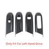 Door Armrest Window Glass Lift Button Panel Cover Carbon Fiber Pattern Trim For Mercedes Benz E Class W214 2024 Car Accessories