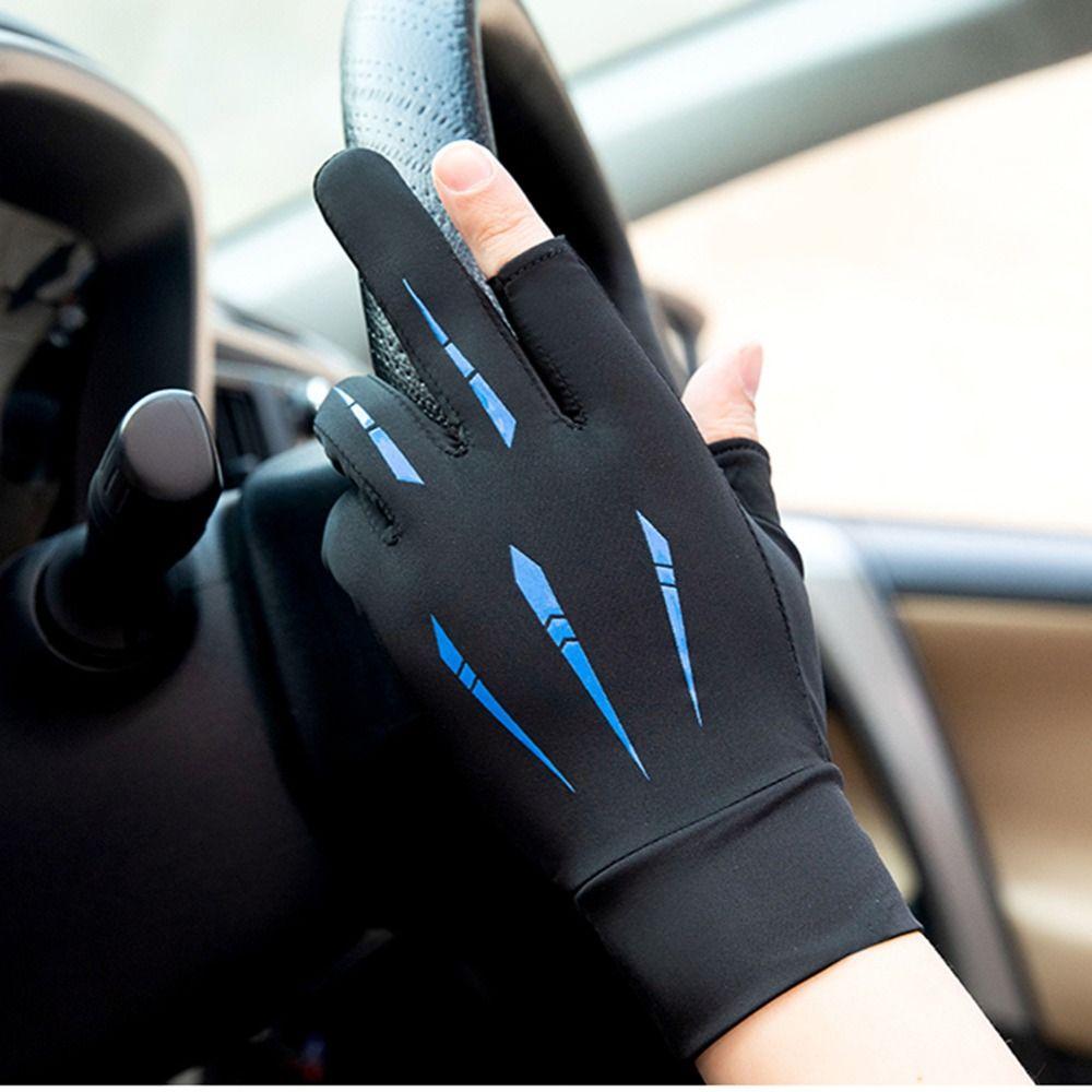 Thin Mesh Fingerless Breathable Anti-UV Gloves Ice Silk Gloves Summer Gloves Sunscreen Gloves