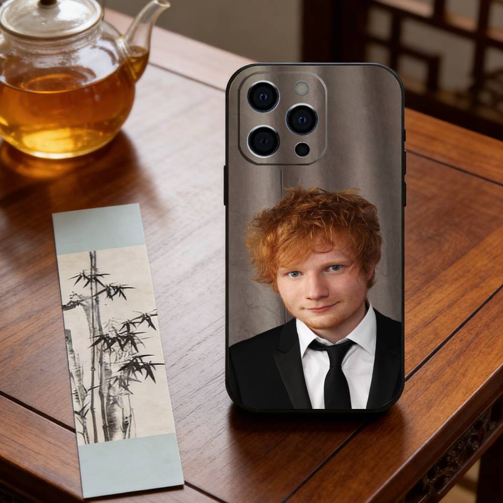 Чехол для телефона Singer E-Ed Sheeran для iPhone 17,16,15,14,13,12,11 Plus,Pro Max,XS,Мягкий силиконовый черный чехол