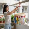 Plastic Multi-Function Clothes Drying Rack With Thickened Design For Home Balcony Sock And Underwear Drying