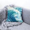 Simple Wave Pattern Design Cushion Cover Premium Comfort Reversible Pillow Cove Two in One Design for Any Room  Car Interior
