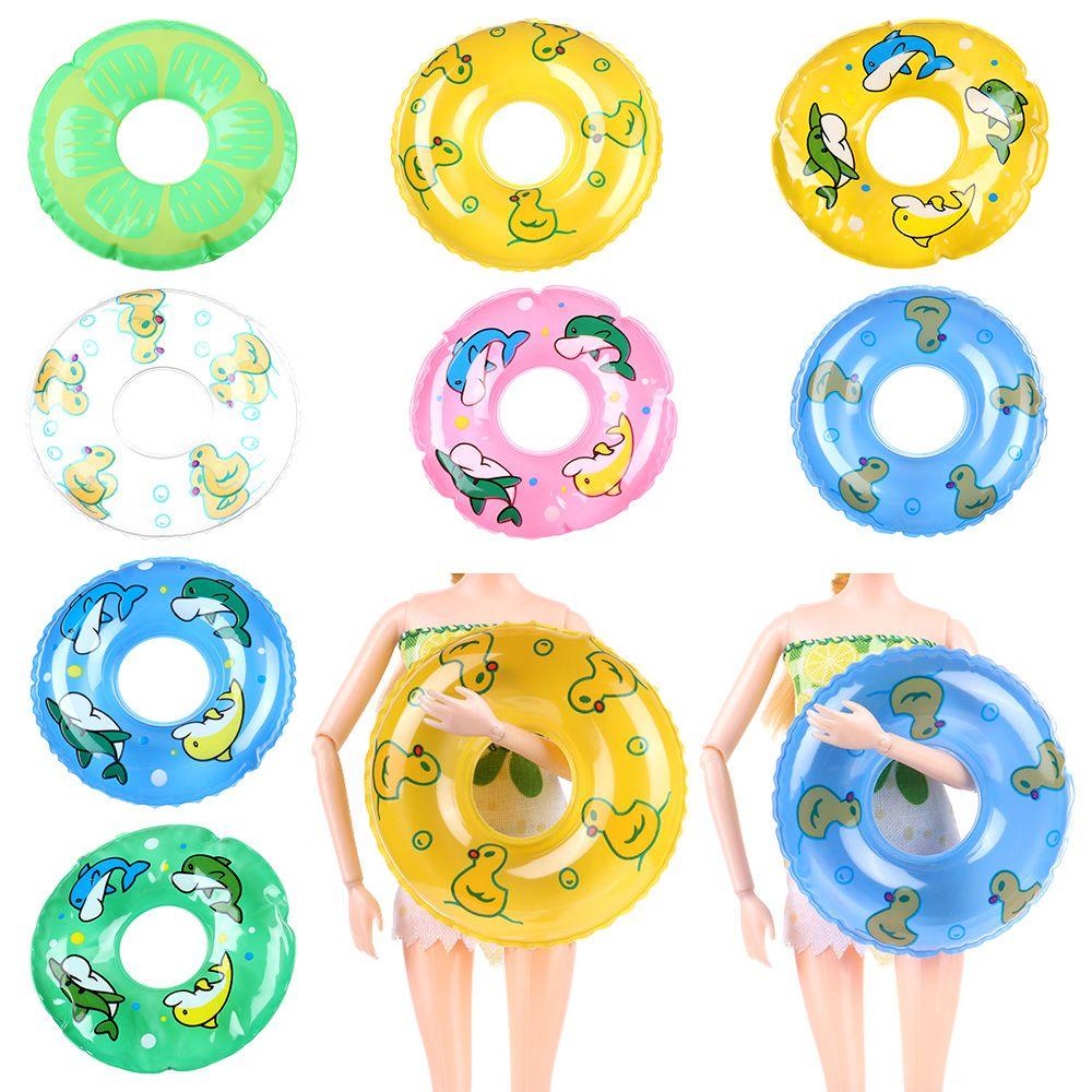 Play House Dollhouse Accessories Toy Lifebelt Miniature Swimming Ring Cartoon Animal Doll Lifebuoy