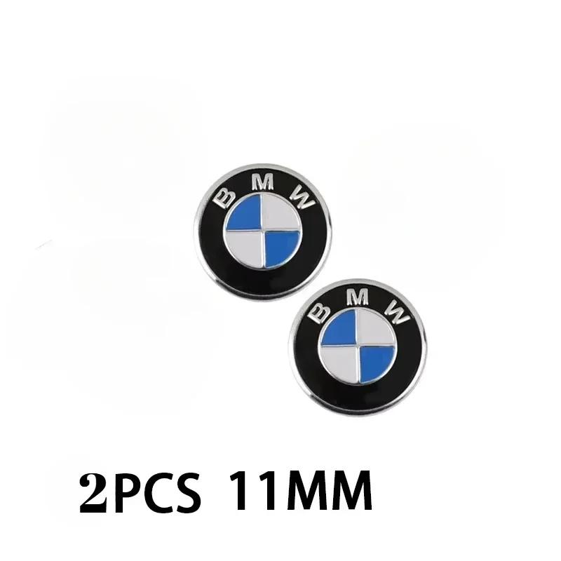 For BMW M E46 E90 E60 11mm Car Remote Key Fob Emblem Badge Radio button Sticker For BMW F10 E90 F20 E46 E60 E70 E39 E36 E87 X7 E92 E91 E28 X3 G11 X5 6